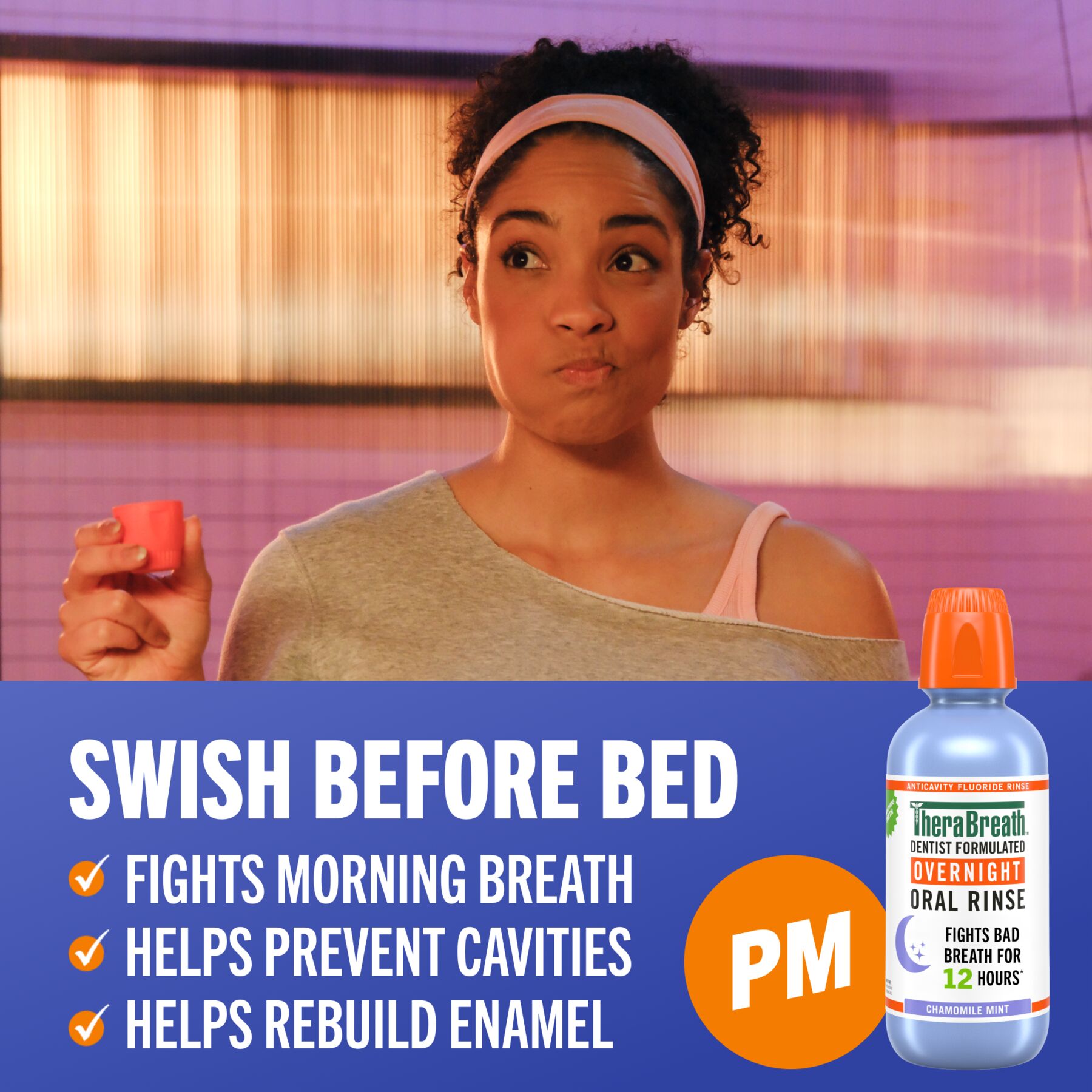 TheraBreath AM + PM Mouthwash Bundle, Morning & Overnight Rinses, 16 fl oz, 2-Pack - Image 7