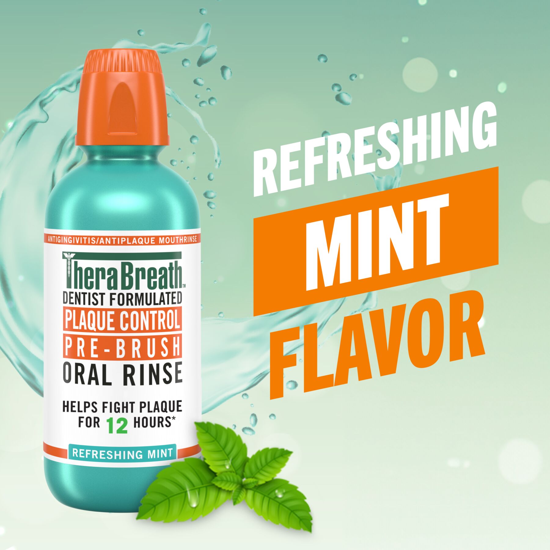 Alternative view of Plaque Control Pre-Brush Oral Rinse - Refreshing Mint Flavor