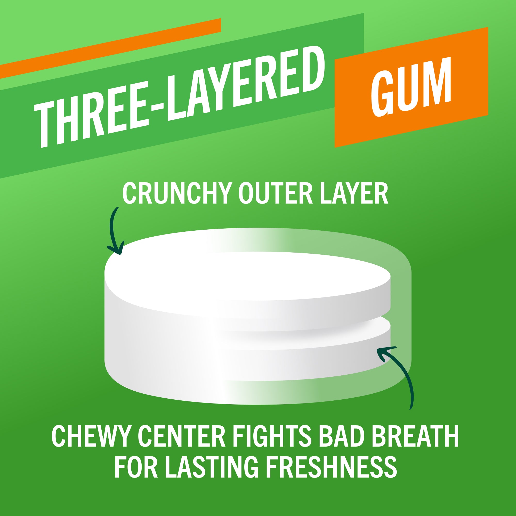 Fresh Breath Chewing Gum, Citrus Mint Flavor - Image 4